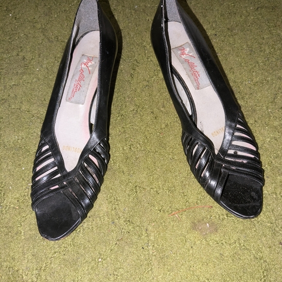 Black Slip On Heels by The Collection - Picture 2 of 7